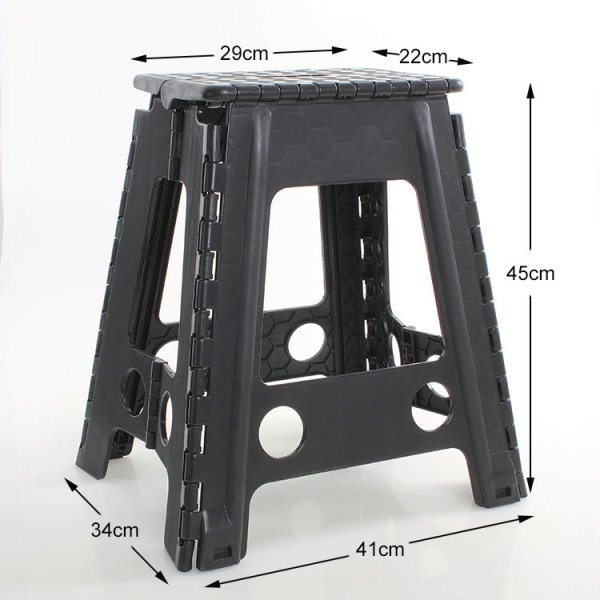 H2c4d757f24954cf489d91ebdffb74574s.jpg Handle Plastic Foldable Foldable Folding Step Stool for Adults and Kids