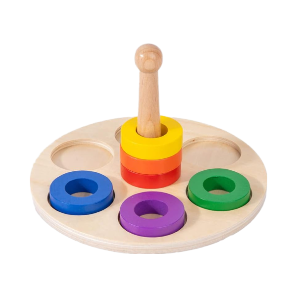 H9646983bc2a746ff8b9f27c7684e641ei.png Montessori Wooden Stacking Rings – 6pcs
