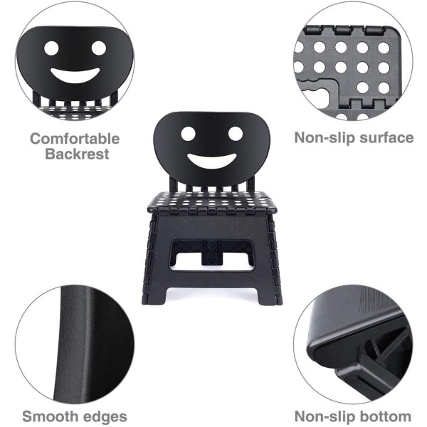 He9e34e36b0be43bcb010624892ab02a67.jpg Folding Step Stool with Smile Back Support for Kids