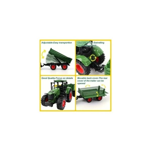 WhatsApp Image 2026-08-13 at 3.29.24 PM (1) 41.91cm Large Farm Tractor and Trailer Set