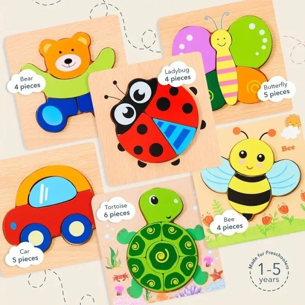 WhatsApp Image 2026-08-13 at 3.29.26 PM 6pcs Wooden Animal Puzzles